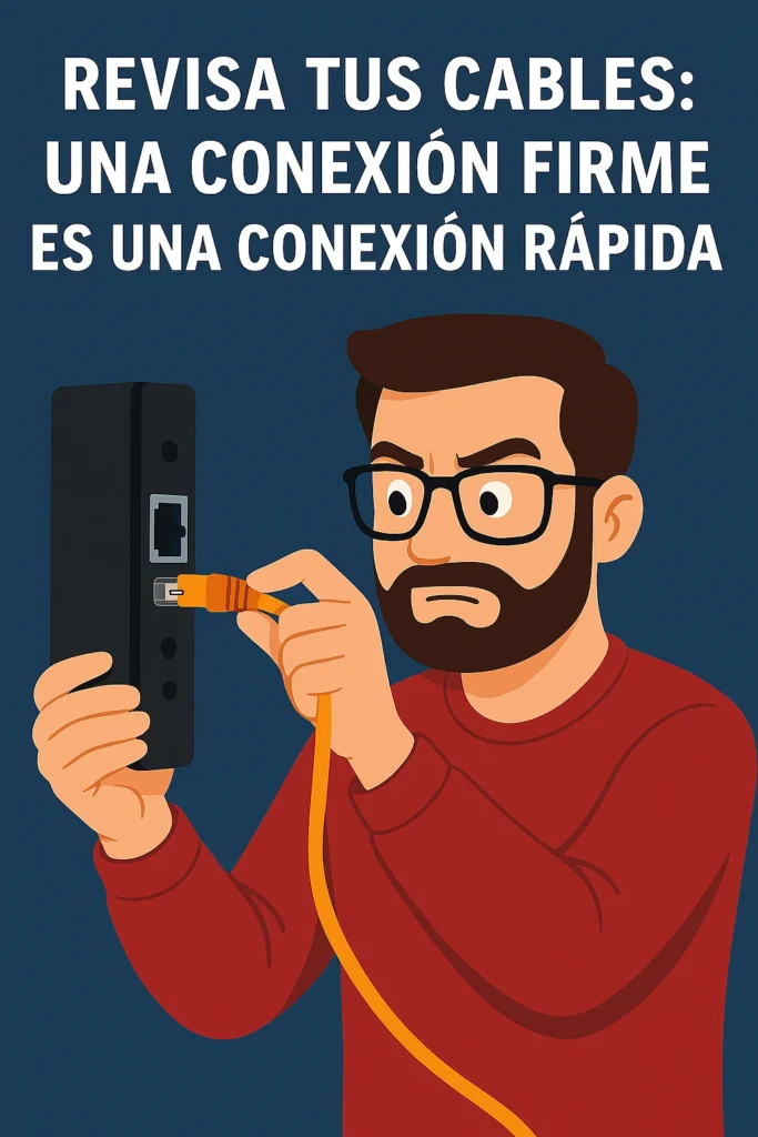 Revisa tus Cables_ Una Conexión Firme es una Conexión Rápida